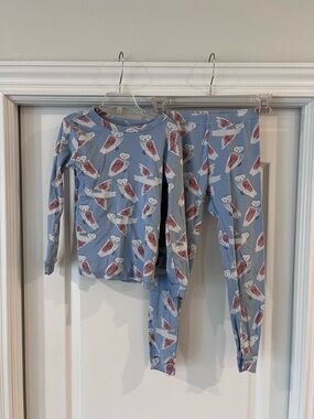 Tea Collection Light Blue Owl Pajama Set